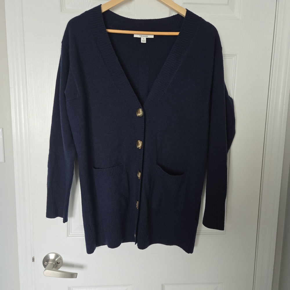M&S Navy Blue Women's Cardigan Sweater Size S